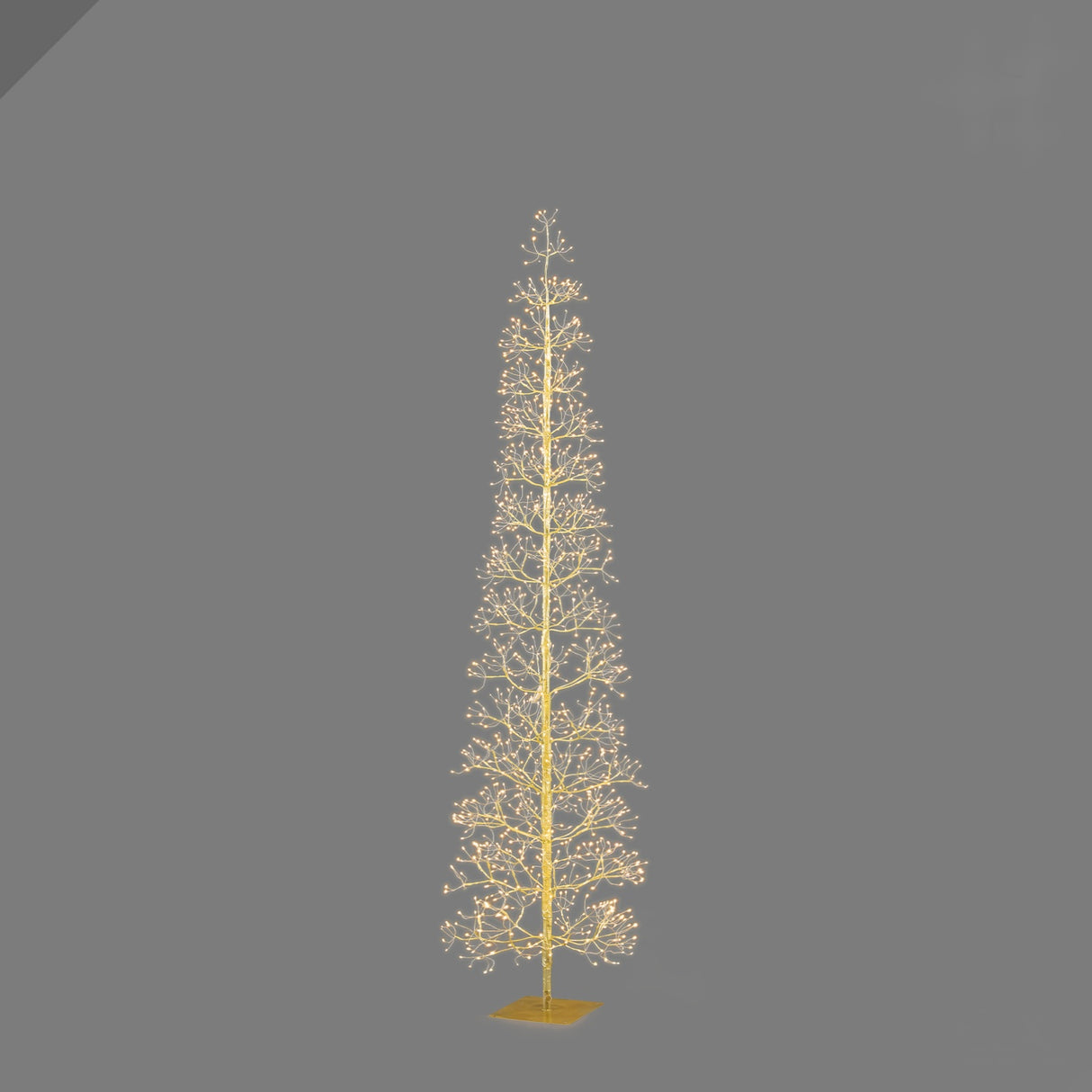 EDG Enzo De Gasperi Faggio Luminoso Natalizio Slim Oro 1080 LED 180cm