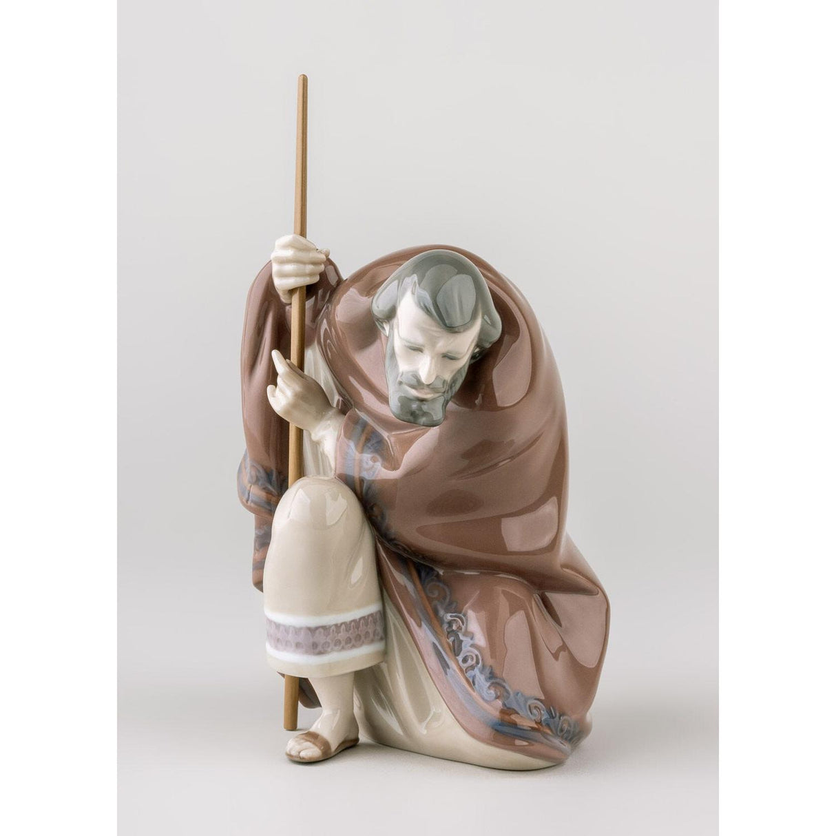 LLADRO' Figurina Natività San Giuseppe II 22x14cm Porcellana
