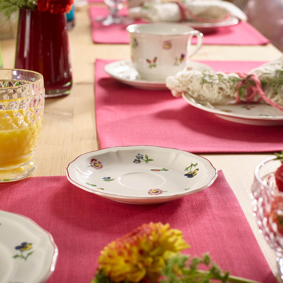 VILLEROY & BOCH Petite Fleur Piattino Tazza Tè 15cm Porcellana