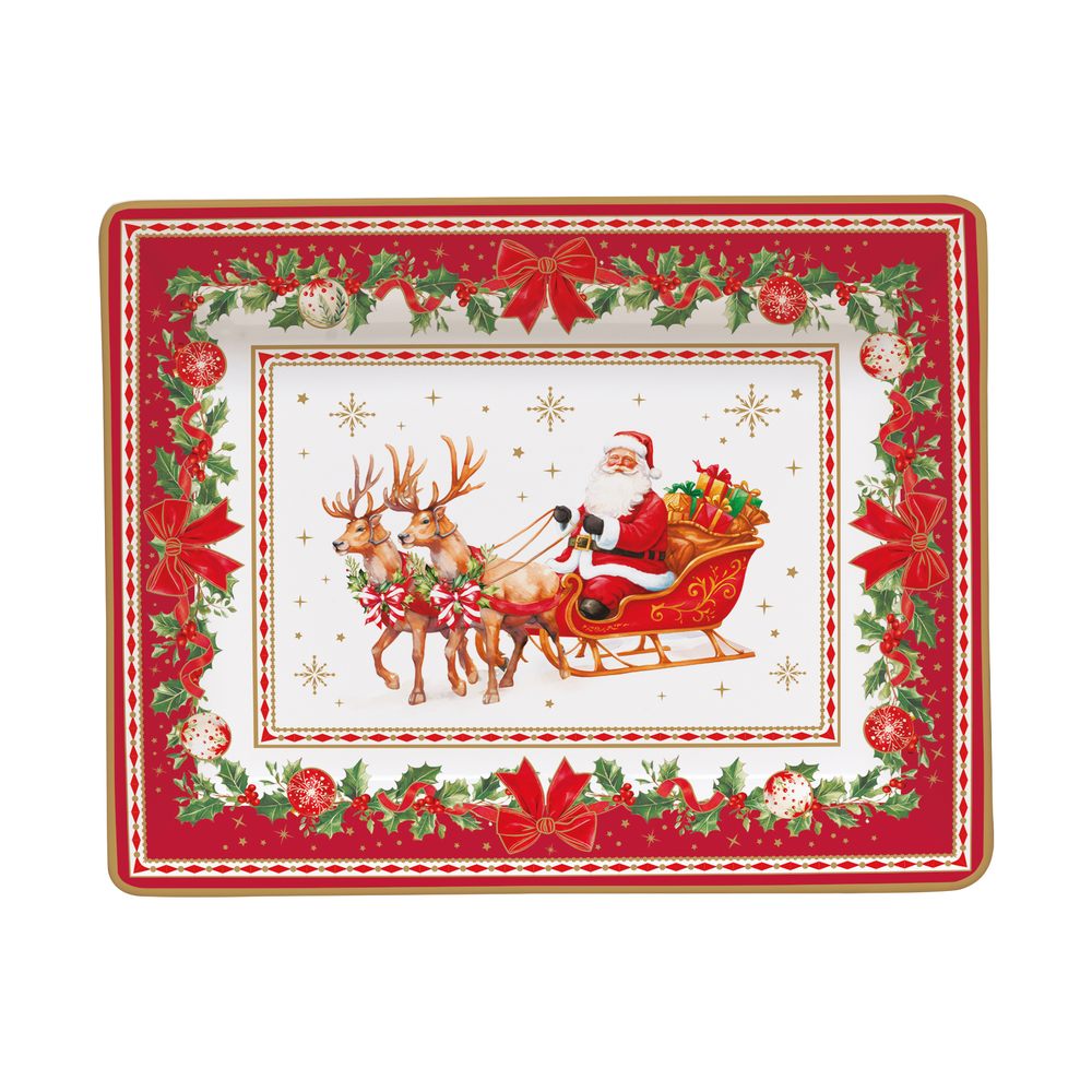 EASY LIFE Svuotatasche Natalizio Christmas Heritage in Porcellana 14x11cm