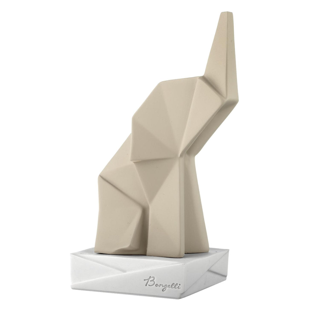 BONGELLI PREZIOSI Elefante Origami 25cm Nocciola Marmorino