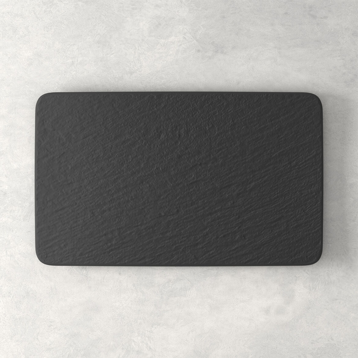 VILLEROY & BOCH Manufacture Rock Nero Piatto Rettangolare 28x17cm Porcellana