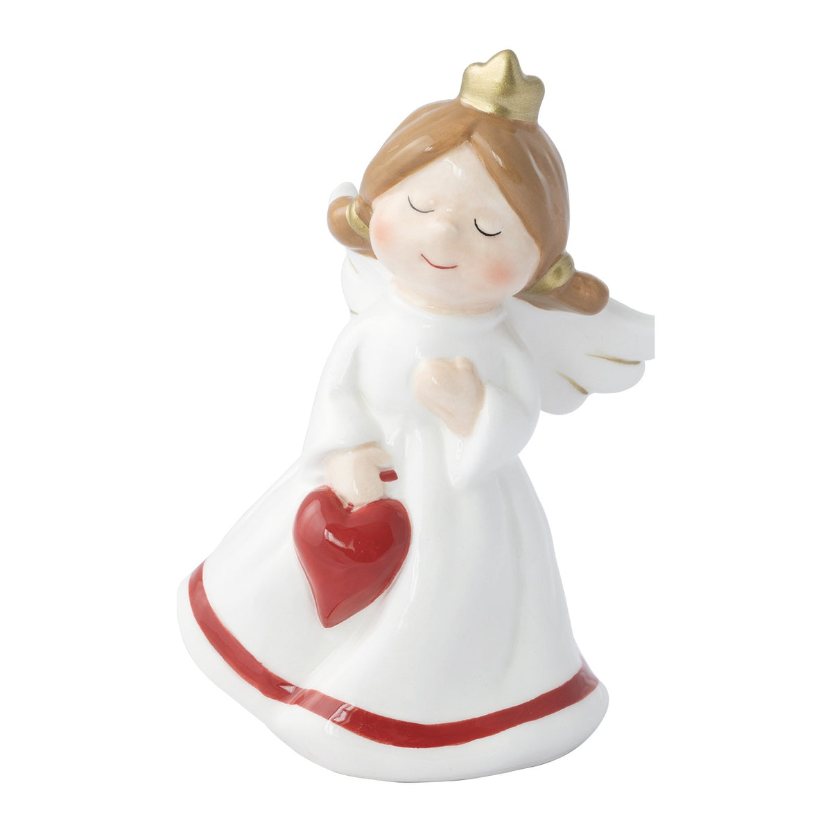 EASY LIFE Angioletto Natalizio Angels Abito Bianco in Ceramica e Dolomite 13,5 cm