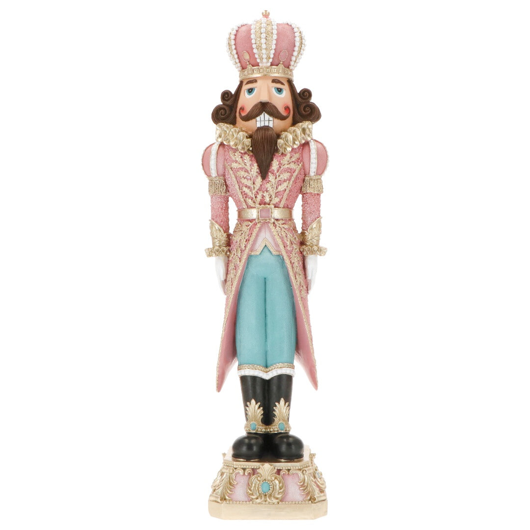 TIMSTOR Schiaccianoci Natalizio Rosa e Turchese 61,5 cm