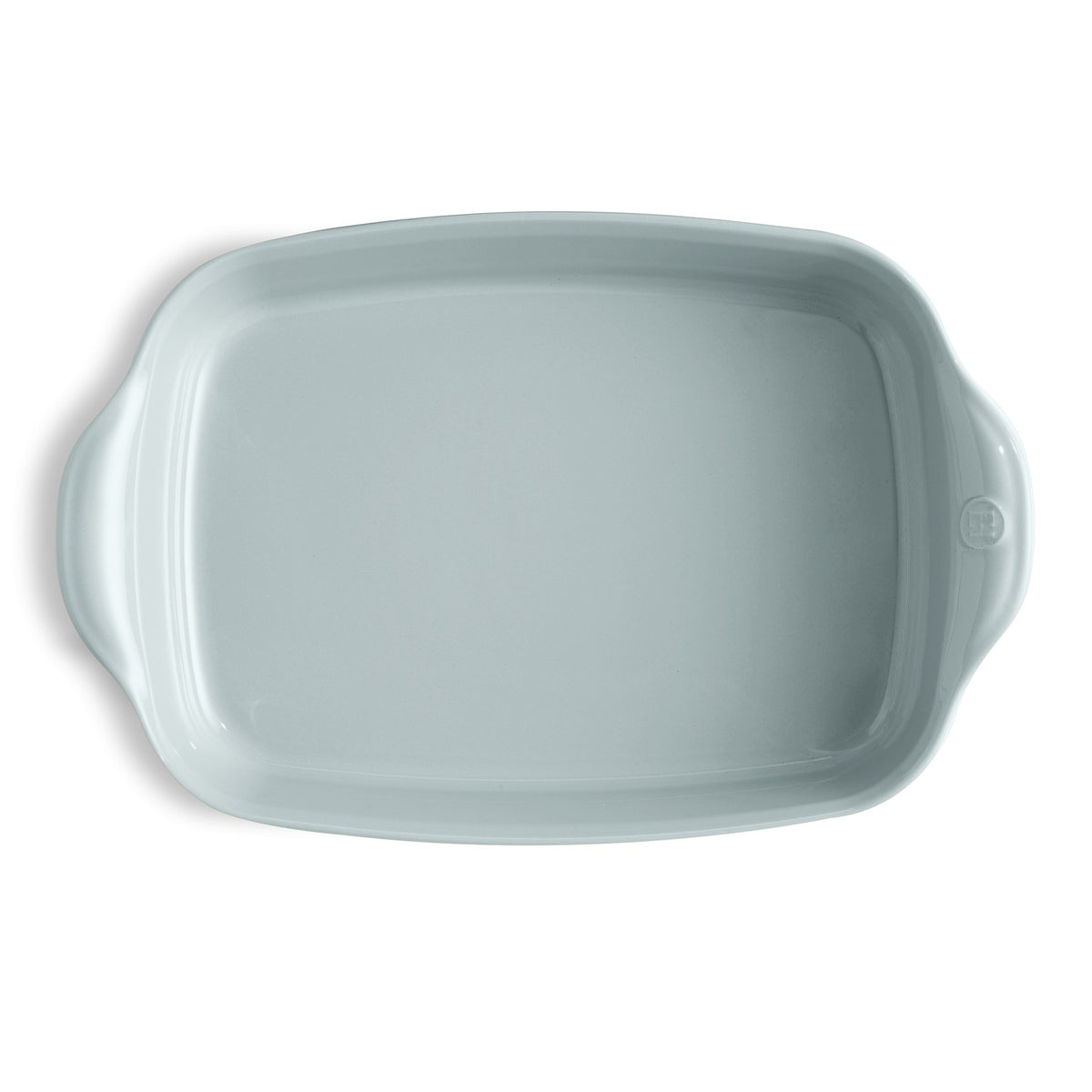 EMILE HENRY Pirofila Grande Rettangolare da Forno in Ceramica Azzurro Chiaro 42,5x27,5 cm
