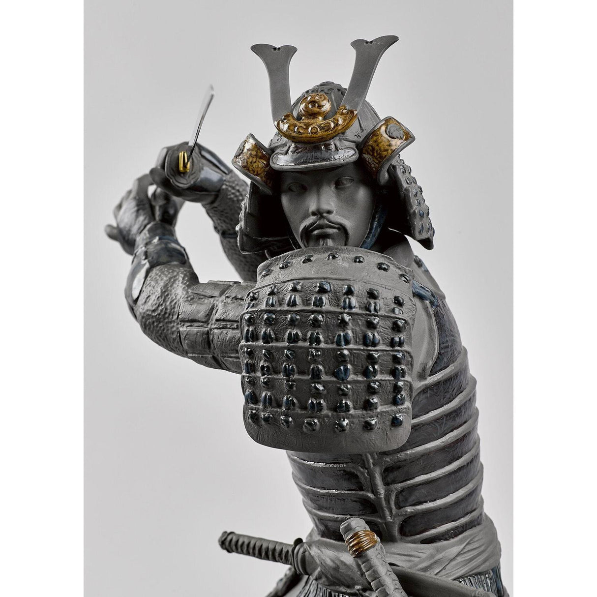 Lladró Scultura Guerriero Samurai 60x44cm Porcellana