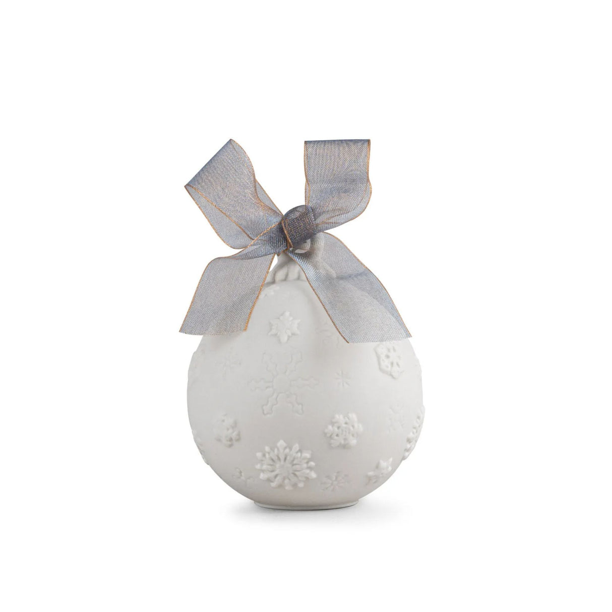 LLADRO' - Palla di Natale Porcellana Bianca 2022 9 cm 01018466