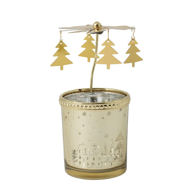 VILLEROY & BOCH - Winter Collage Accessoires Lanterna in Vetro Oro 13cm Decorazione Natalizia