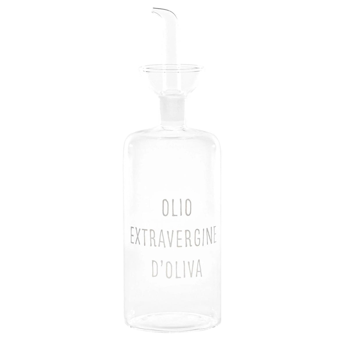 Oliera Simple Day in vetro borosilicato con decoro bianco 570 ml