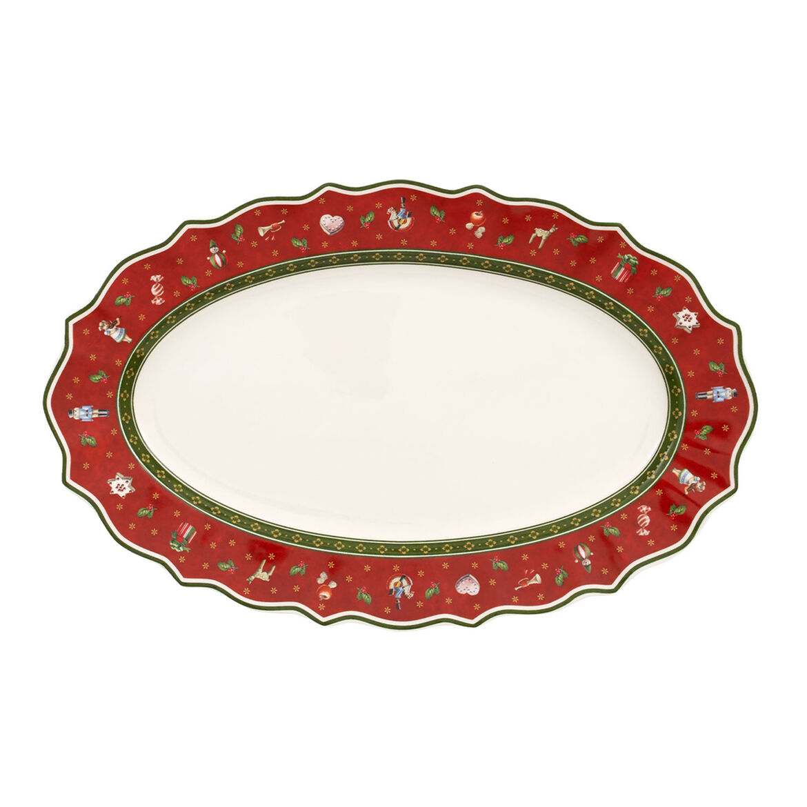 VILLEROY & BOCH Toy's Delight Oval Christmas Table Serving Plate 39cm