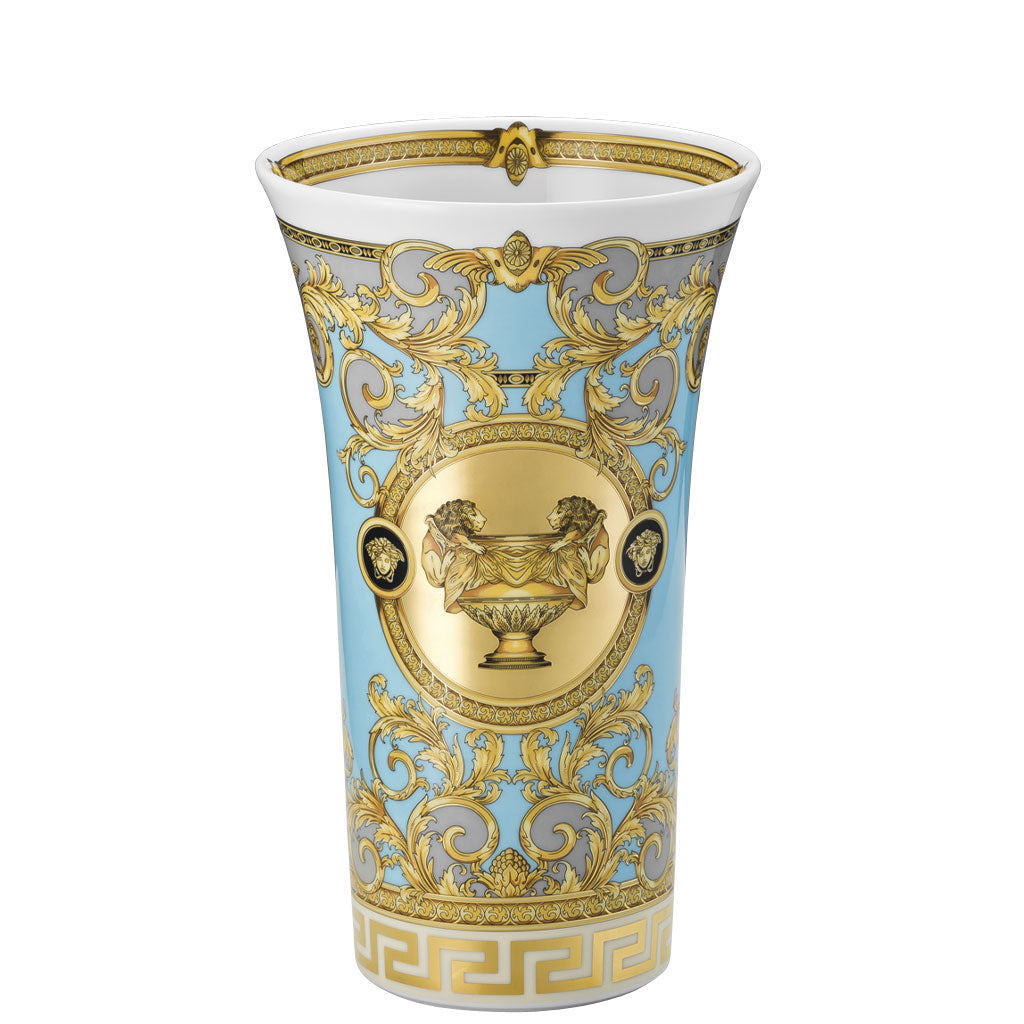 VERSACE Prestige Gala Bleu Vaso da Fiori 26cm Porcellana