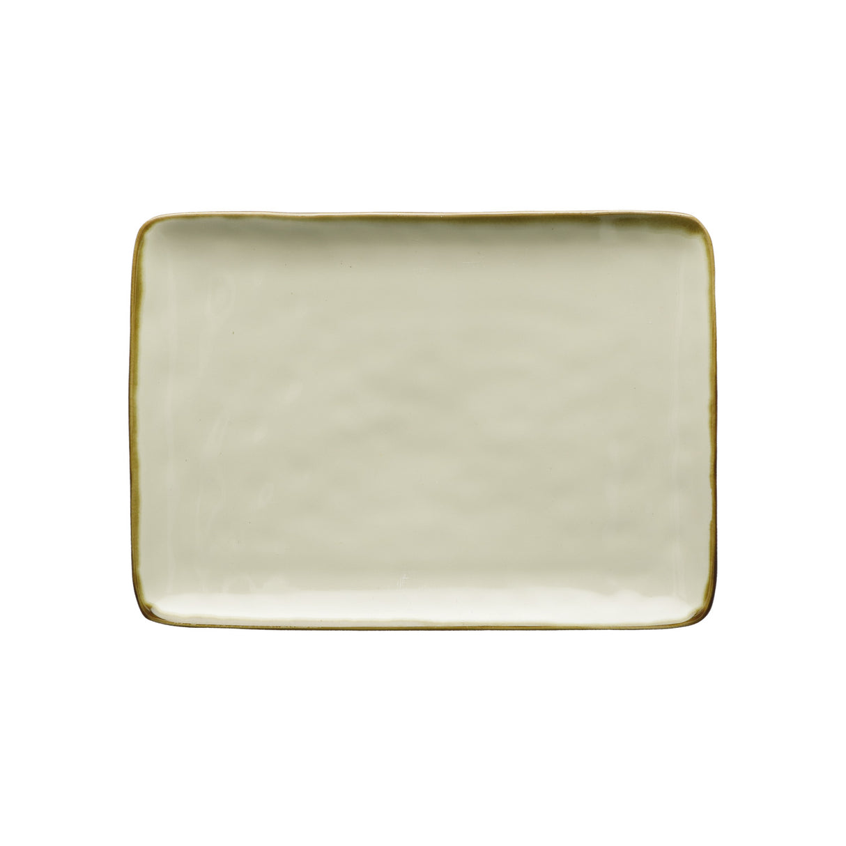 ROSE & TULIPS Concerto Rectangular Tray 27x19cm Ivory Stoneware