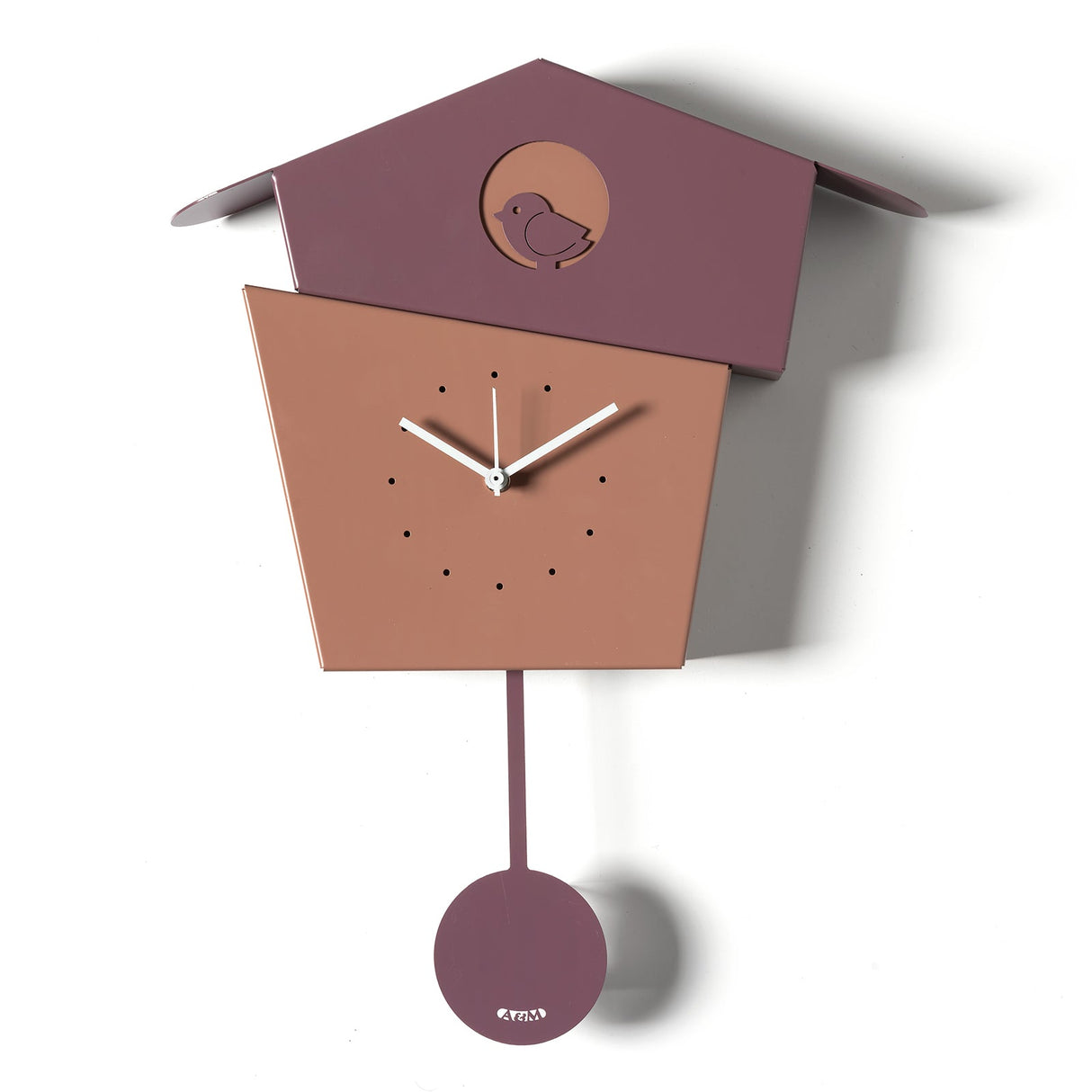 ARTI & MESTIERI Orologio da Parete Picchiarello Viola Ametista Mocha Mousse Viola Ametista 45x36cm