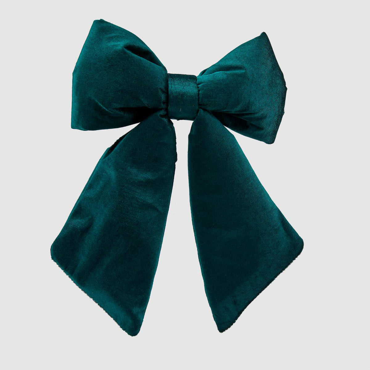 EDG - Medium Padded Velvet Bow Christmas Decoration Christmas Green Green 28x36cm