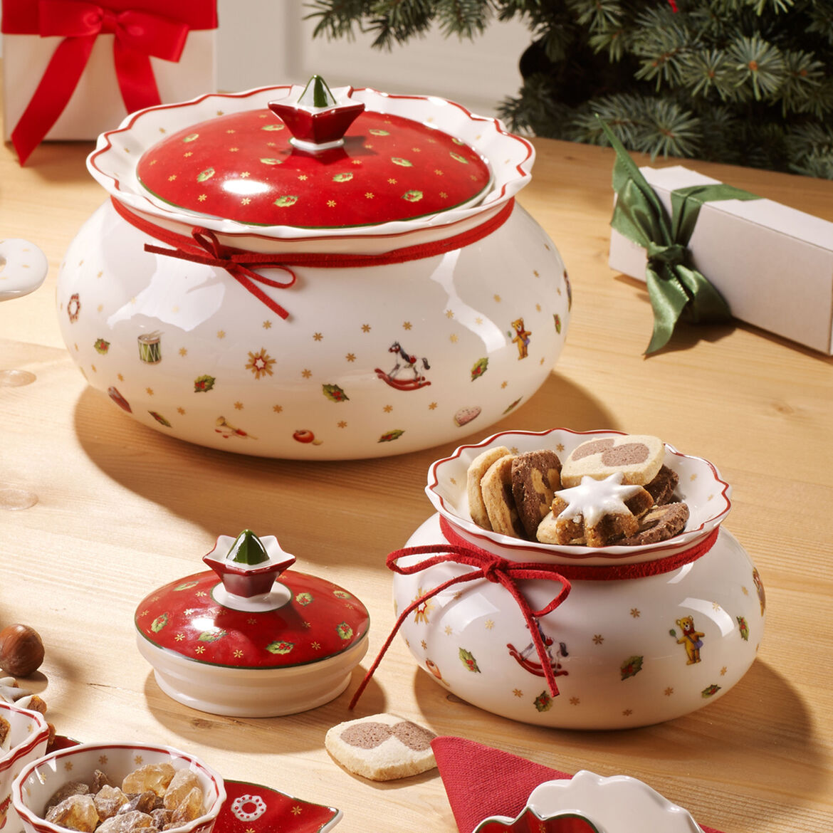 VILLEROY & BOCH Toy's Delight Large Christmas Jar Christmas Table 21cm