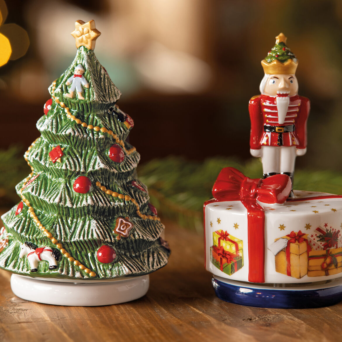 VILLEROY & BOCH Nostalgic Melody Soldatino Schiaccianoci Rotante 9x15cm Natale
