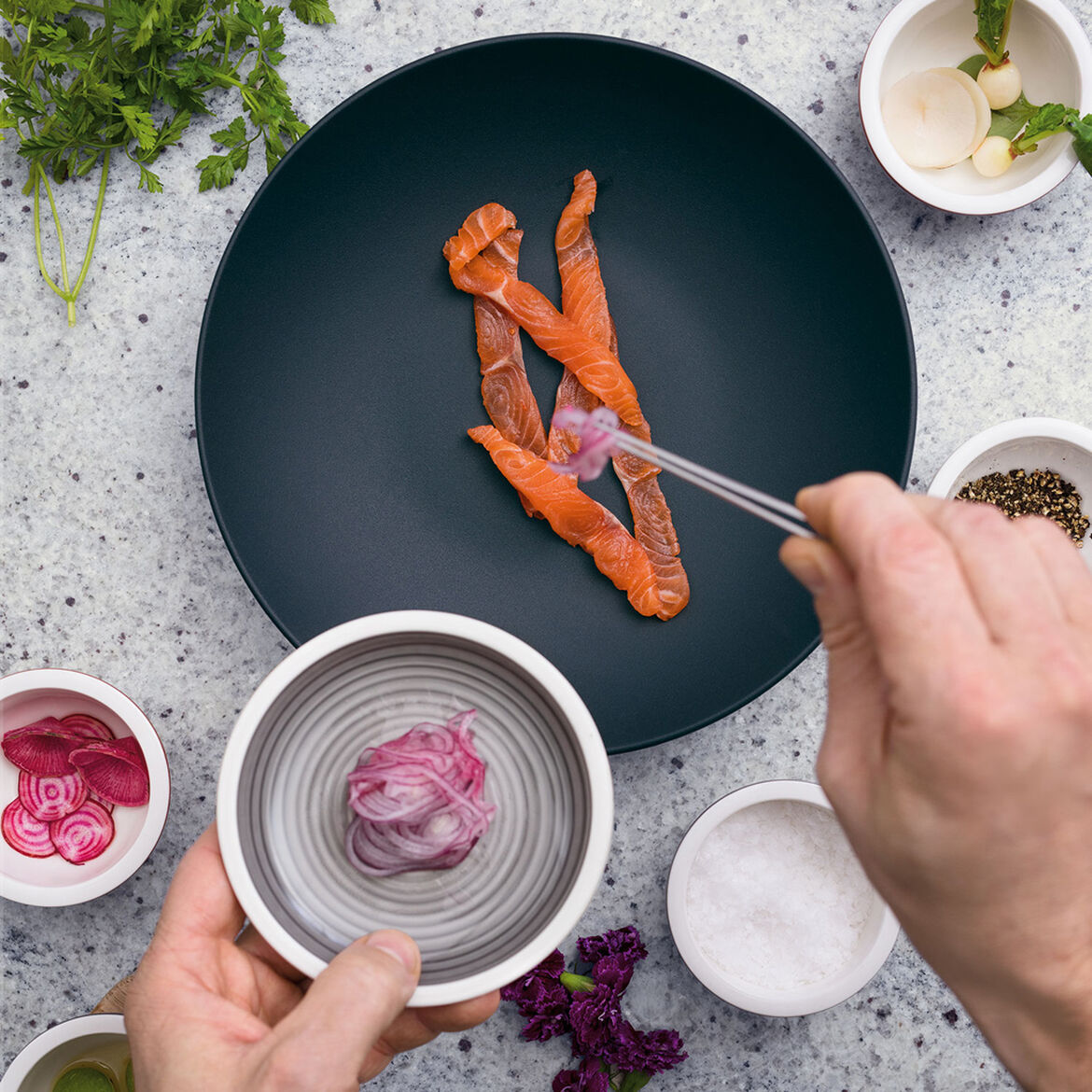 VILLEROY & BOCH Manufacture Rock 6 Pieces Deep Plate Bowl 23.5cm Black