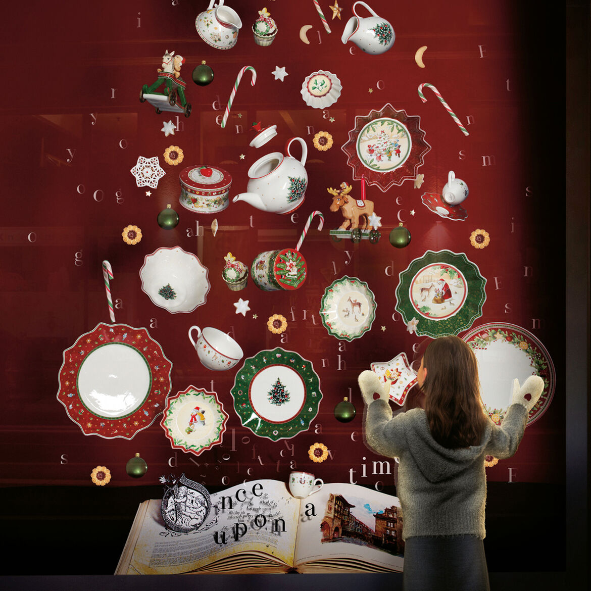 VILLEROY & BOCH Toy's Delight Piatto Piano Verde 29cm Tavola Natale