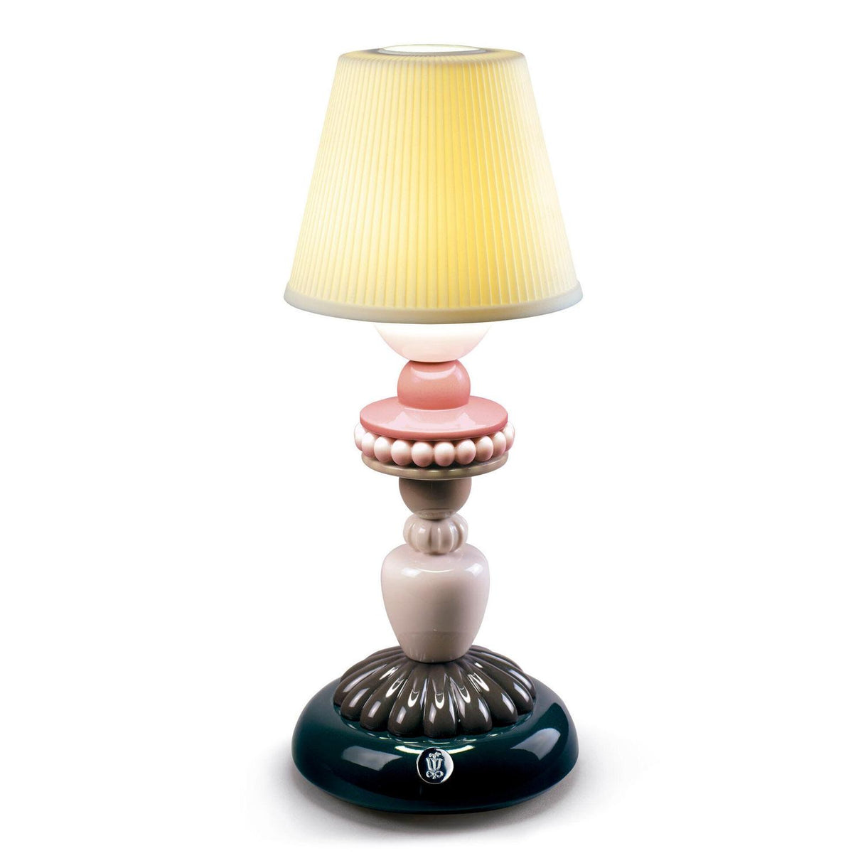 LLADRO' Lampada da Tavolo Firefly Sunflower Nero 30x12cm Porcellana