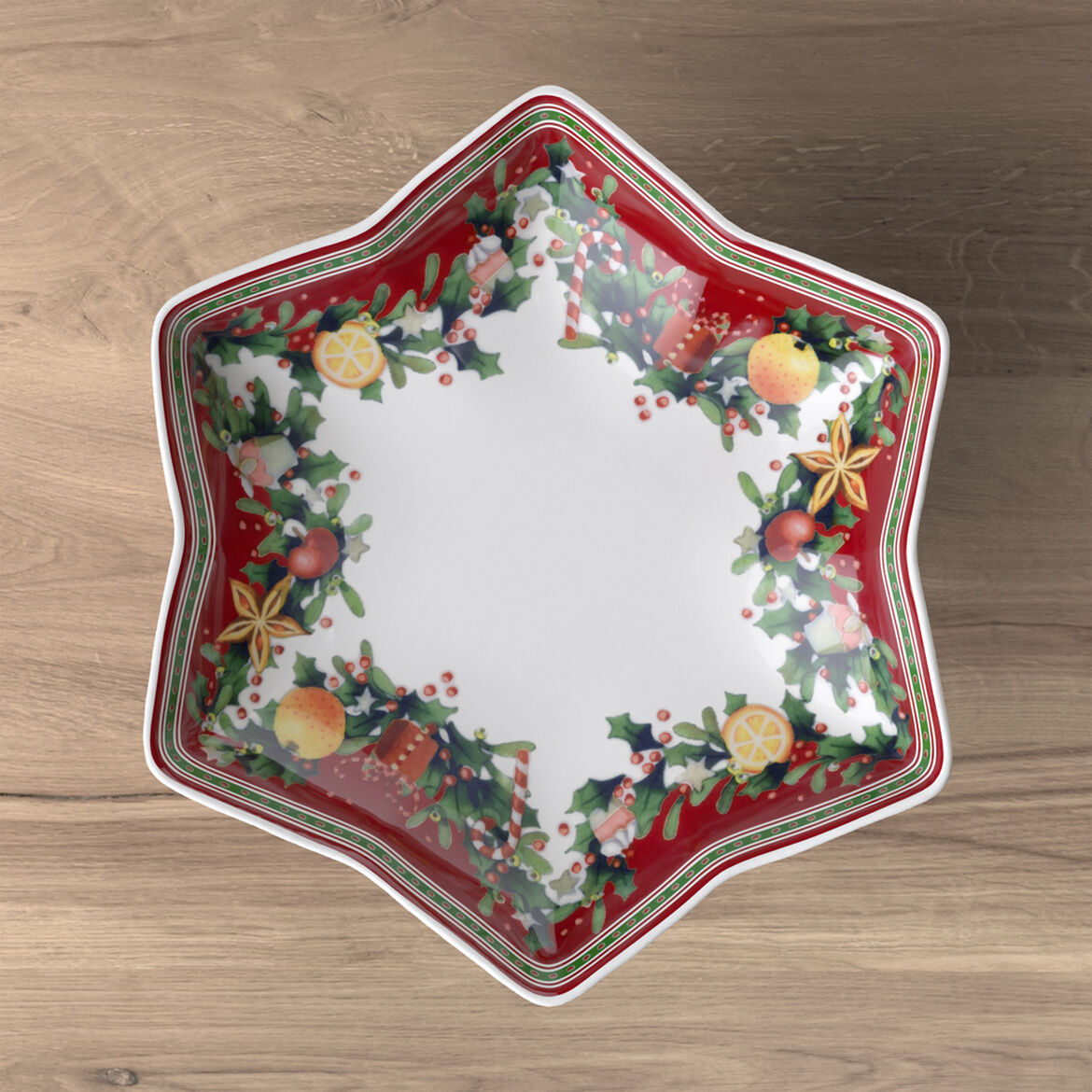 VILLEROY & BOCH Winter Bakery Delight Ciotola Stella su Piede 12cm Tavola Natalizia