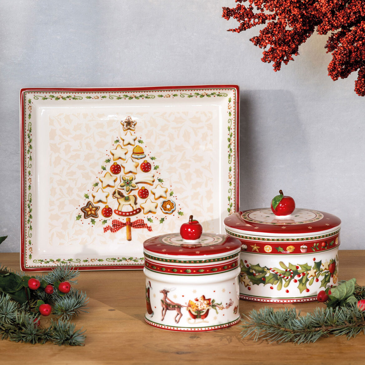 VILLEROY & BOCH Winter Bakery Delight Scatola Contenitore per Pasticcini 11x13cm