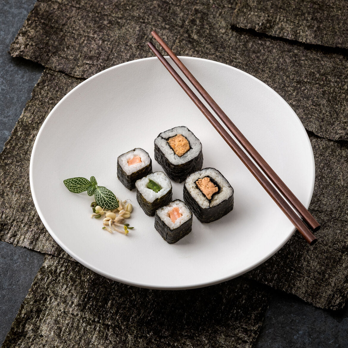 VILLEROY & BOCH Manufacture Rock Bianco Set 6 Pezzi Piatto Fondo Ciotola