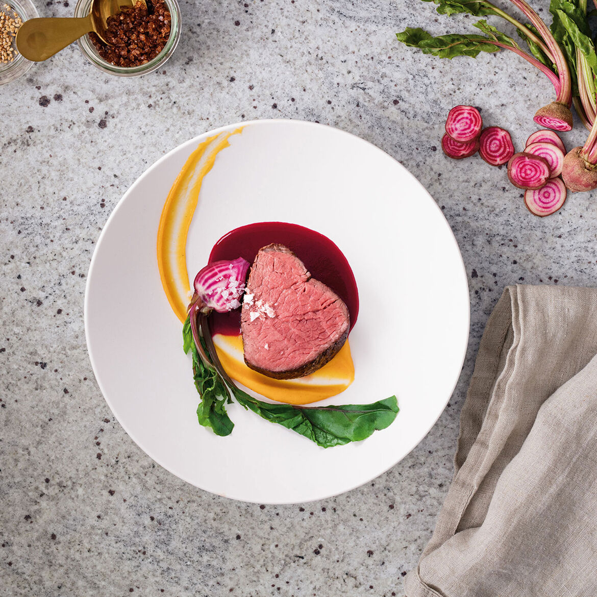 VILLEROY & BOCH Manufacture Rock Bianco Set 6 Pezzi Piatto Fondo Ciotola