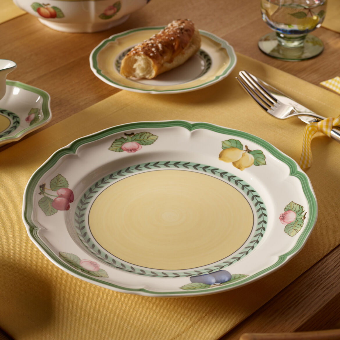 VILLEROY & BOCH French Garden Fleurence Set 6 Pieces Dinner Plate 26cm Porcelain