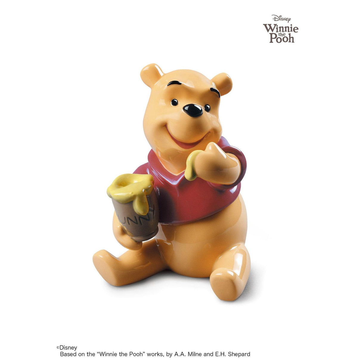 LLADRO' Figurina Winnie The Pooh 15x12cm Porcellana