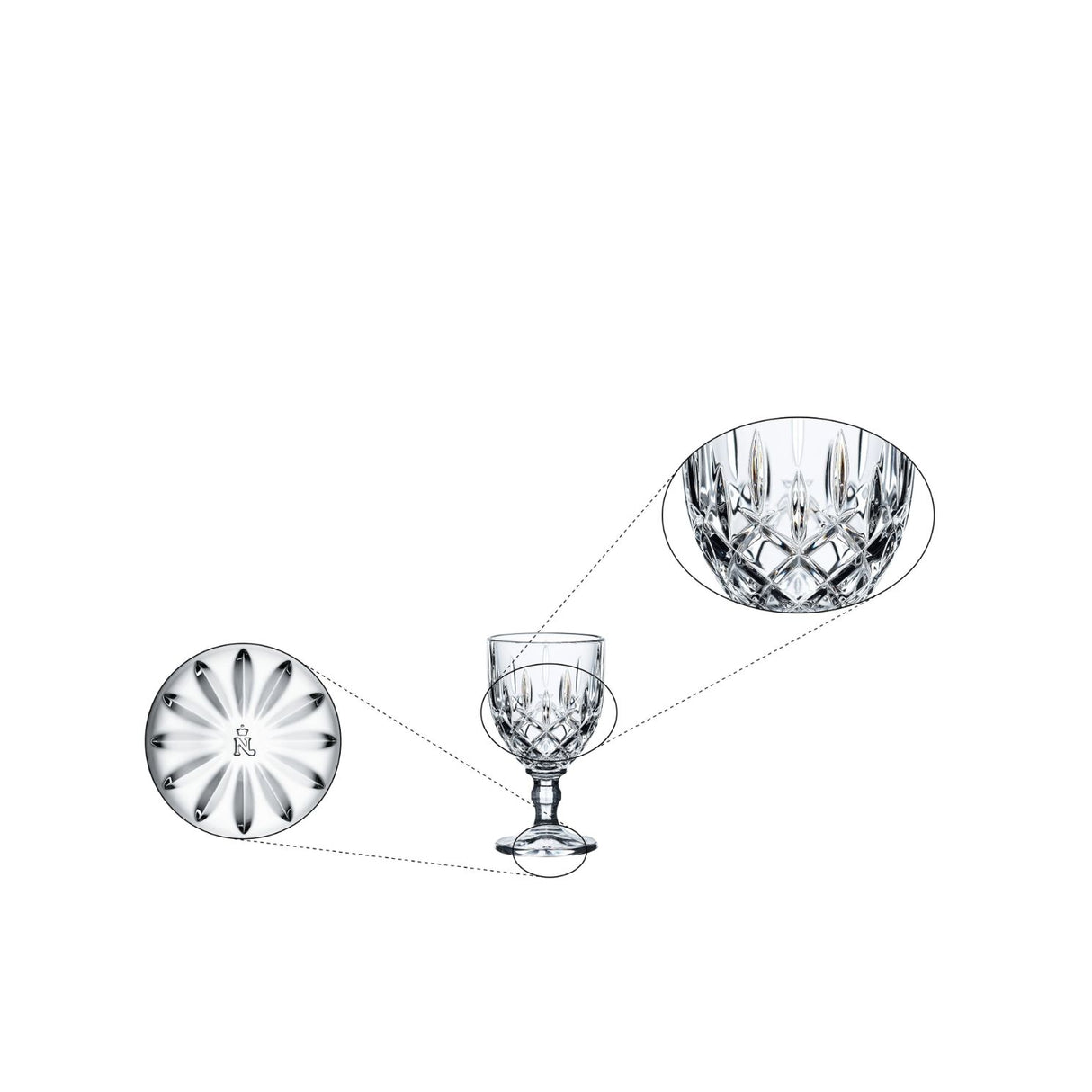 NACHTMANN Noblesse Bicchiere da Liquore Shot Set 4 Pezzi 57ml Cristallo