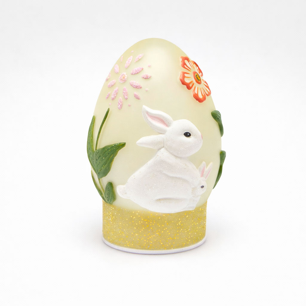 EDG Enzo De Gasperi Decorazione di Pasqua Uovo Twist con Movimento e LED 20cm Giallo