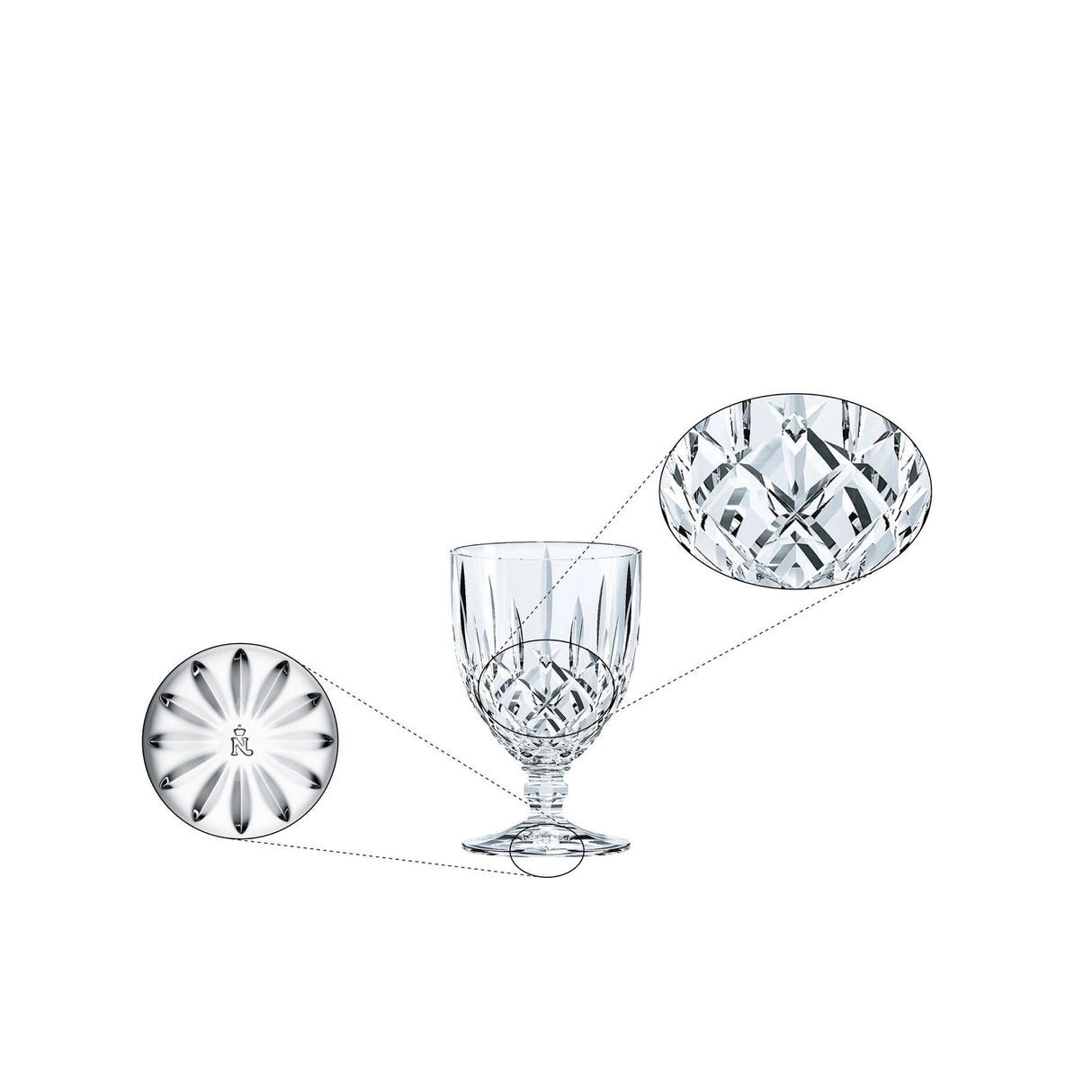 NACHTMANN Noblesse Bicchiere Calice Set 4 Pezzi 230ml Cristallo