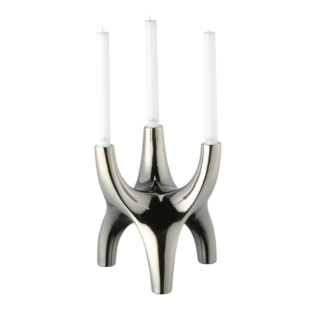 ROSENTHAL - Studio Line Free Spirit Platinum Candlestick 23cm