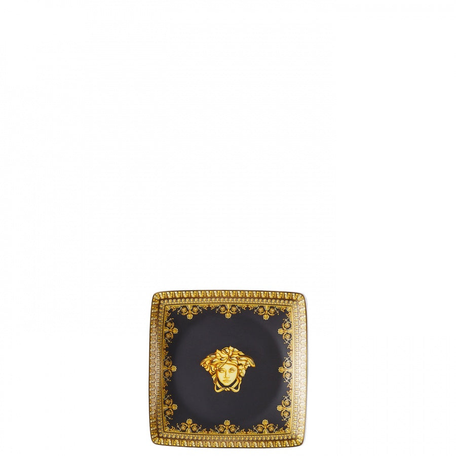 VERSACE Baroque Black Cup Bowl Cup 12cm Black Gold Porcelain