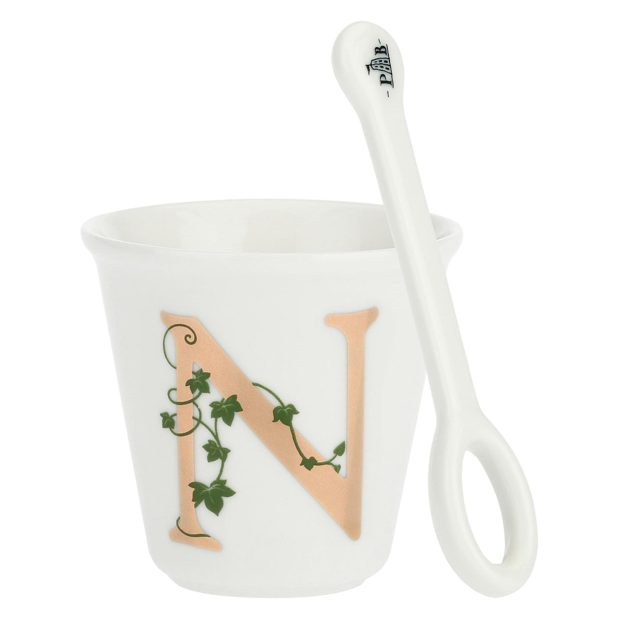 LA PORCELLANA BIANCA - Single "N" glass with 75cc spoon