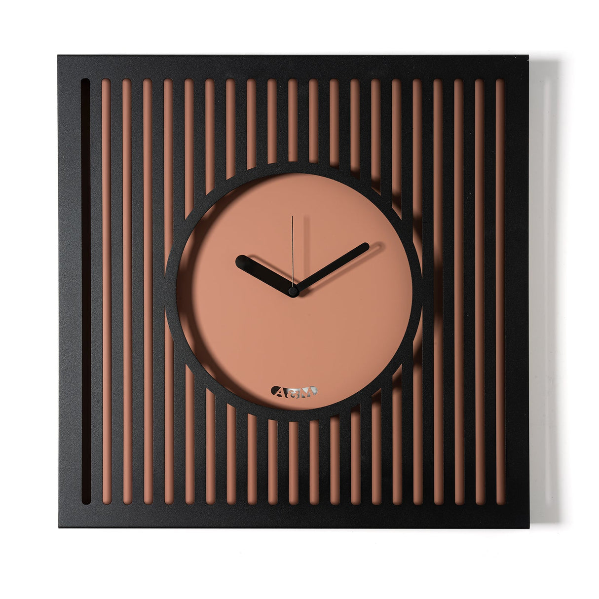 ARTI & MESTIERI Orologio da Parete Elegante Tiffany Grande Nero Mocha Mousse 50x50cm