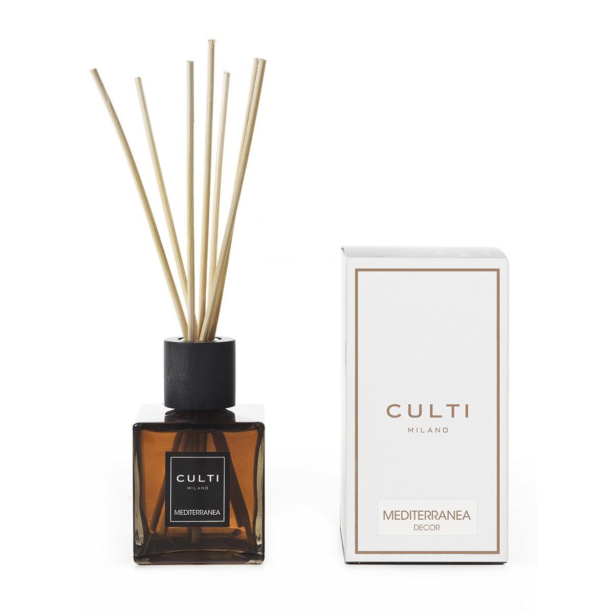 CULTI MILANO Decor Diffuser Air Freshener with Sticks 250ml Mediterranean