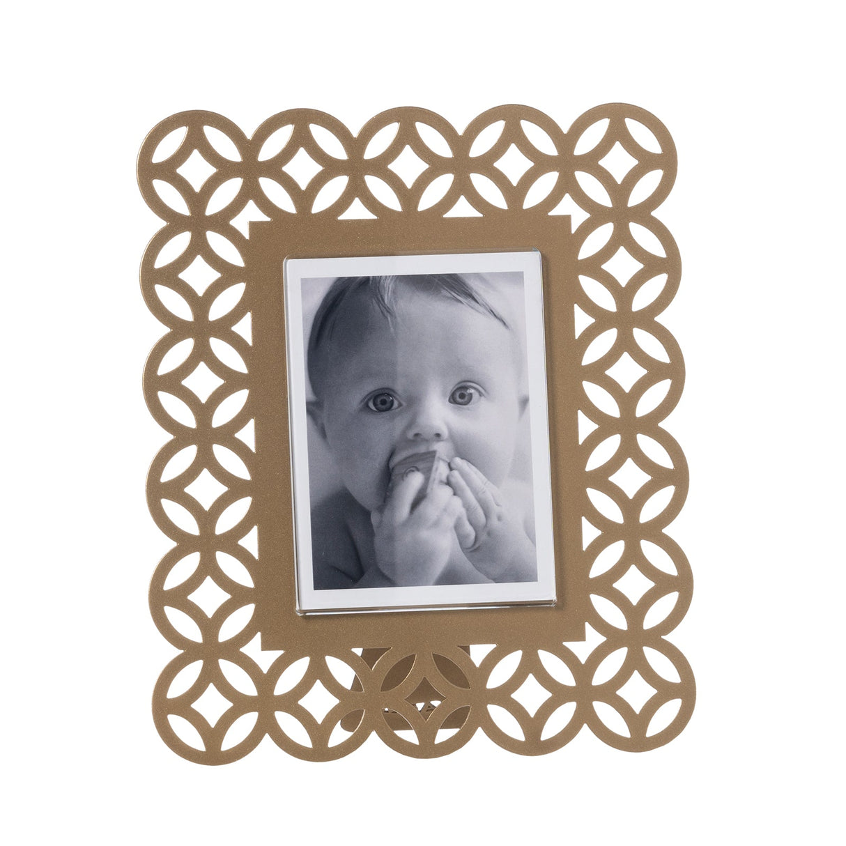 ARTI & MESTIERI Portafoto di Design Zen Piccolo Oro Laccato