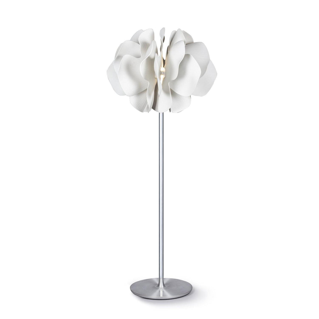 LLADRO' Nightbloom Lampada da Terra Bianco 170x68cm Porcellana