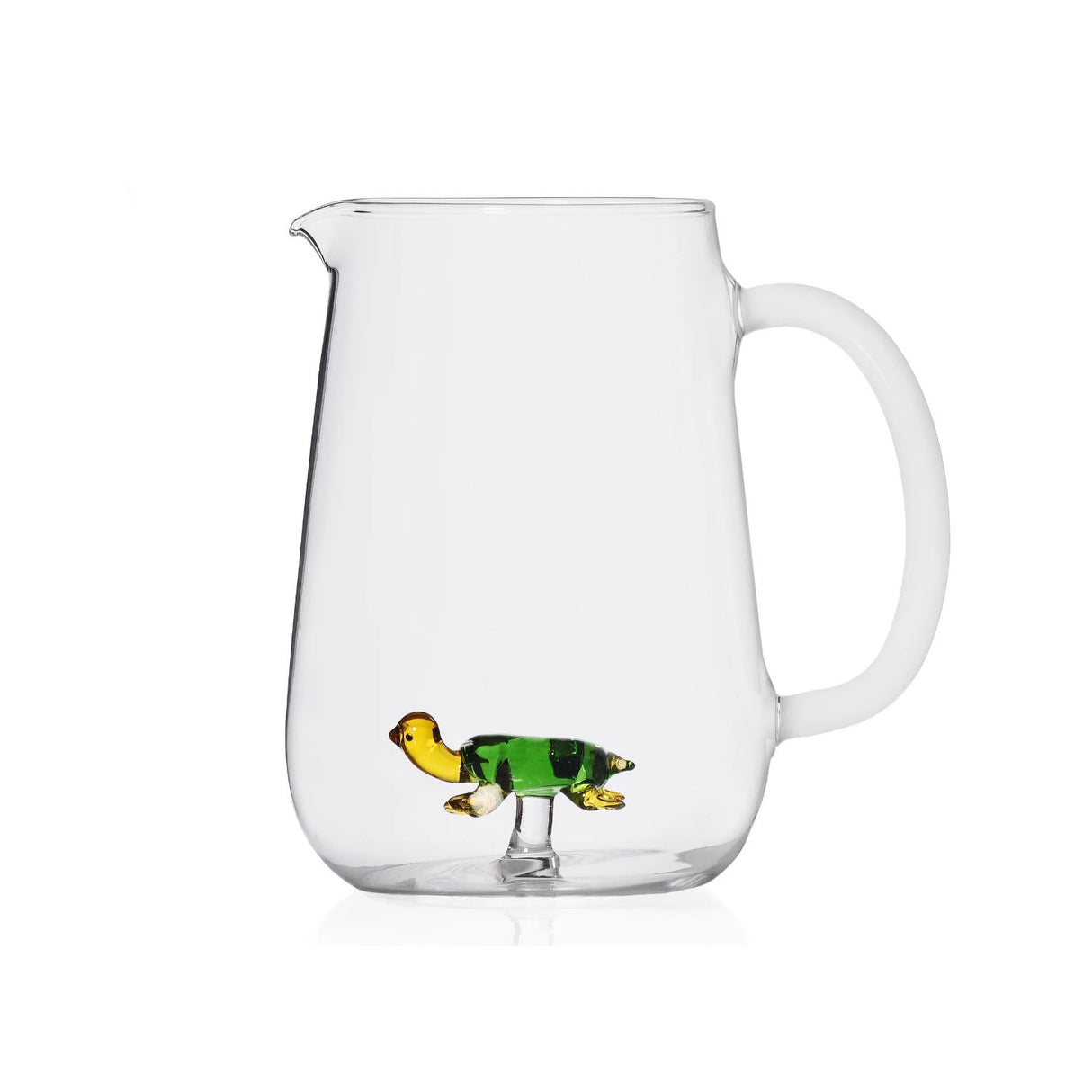 ICHENDORF Animal Farm Pitcher Carafe Turtle 1.7 lt 18cm Borosilicate Glass
