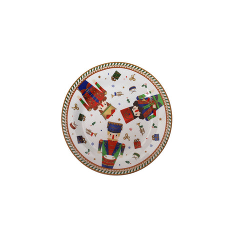 BRANDANI Lo Schiaccianoci Servizio Tavola Piatti Set 18 Pezzi Porcellana Tavola Natalizia