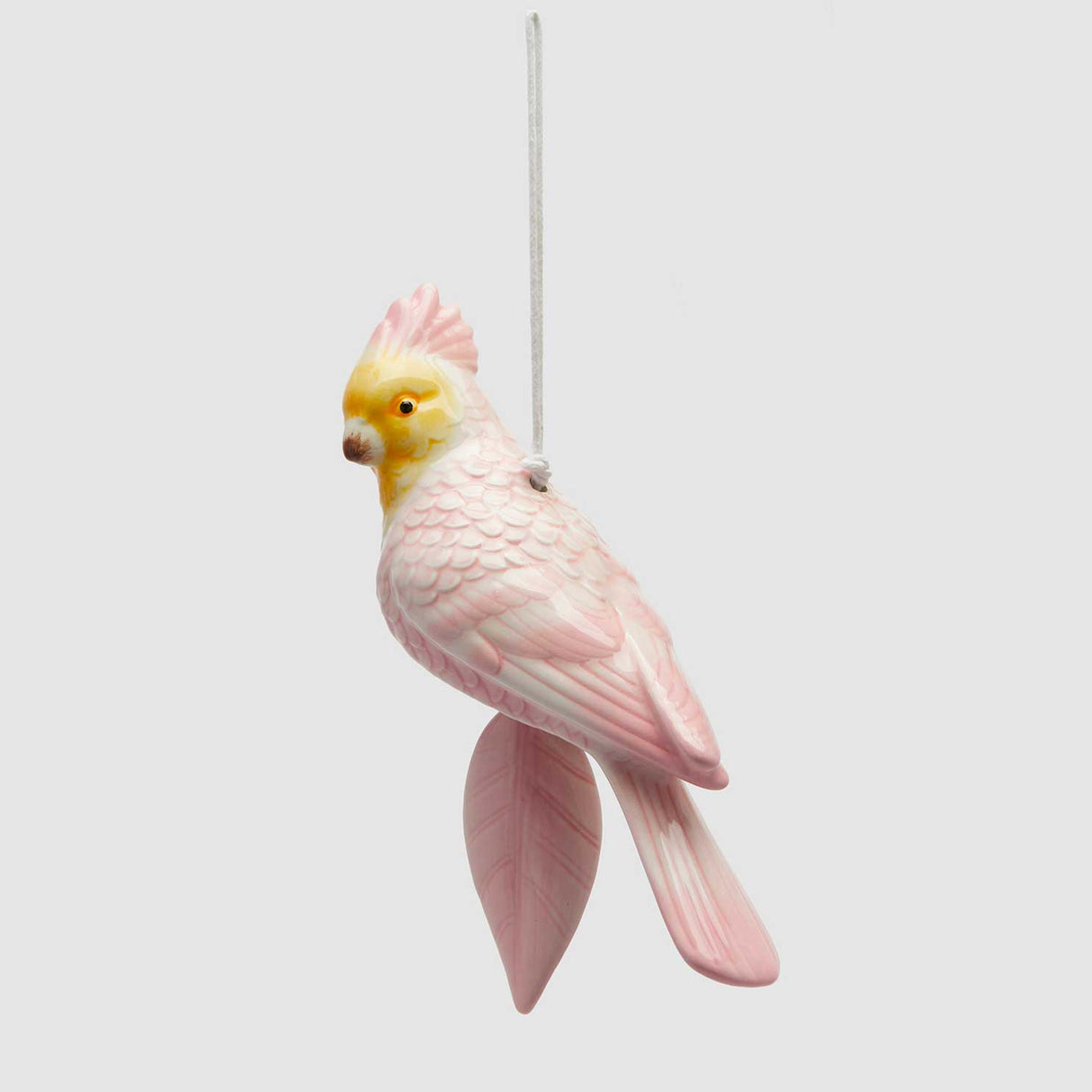 EDG Enzo De Gasperi Addobbo Campanella Pappagallo 20cm Rosa