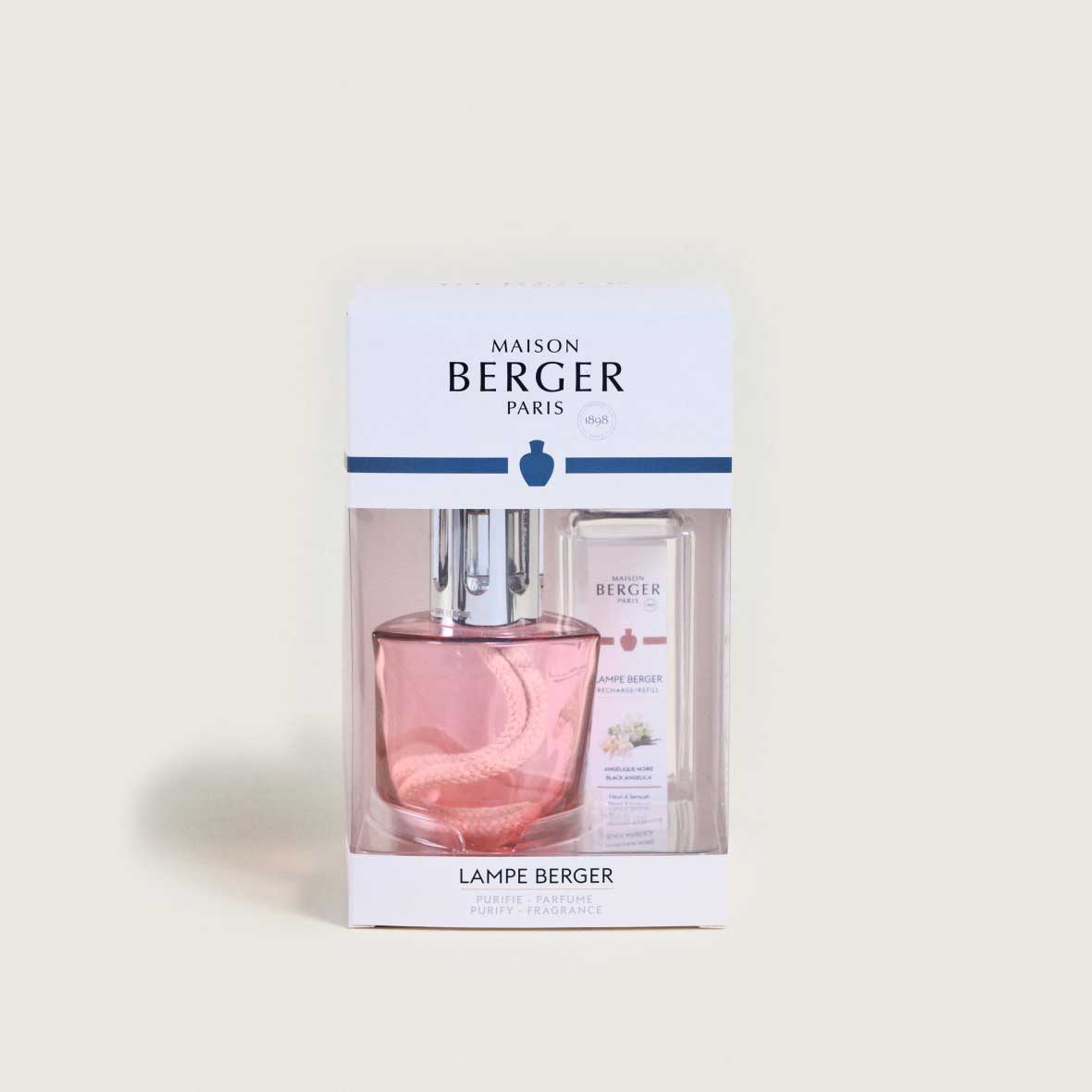 LAMPE BERGER Lampada Catalitica Cofanetto Terra Rouge con Flacone 250ml Splendeur Vanillée