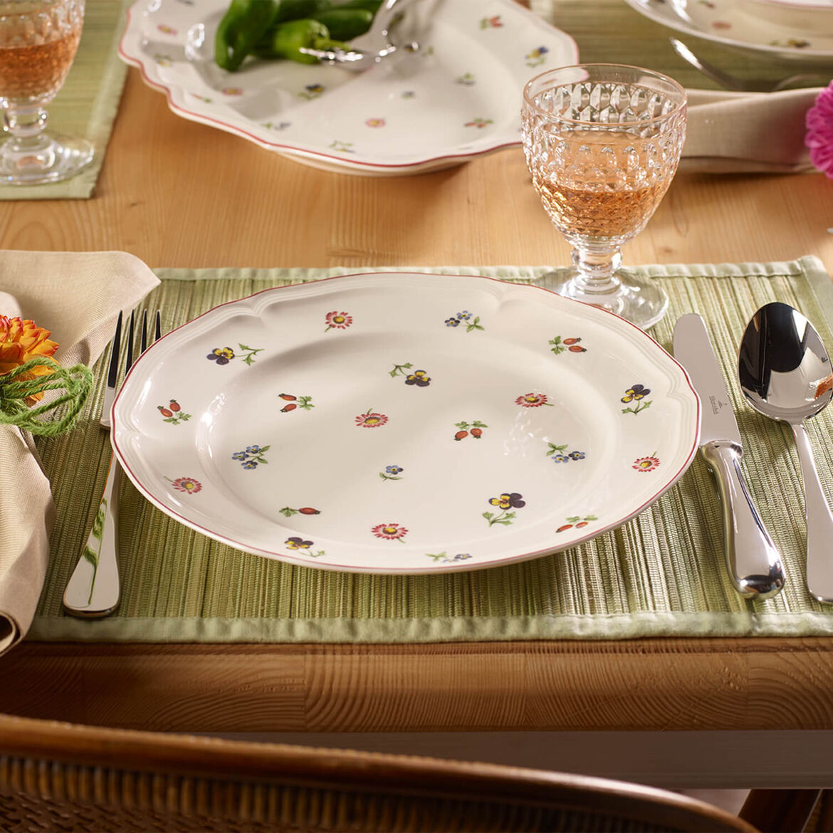 VILLEROY & BOCH Petite Fleur Set 6 Pieces Dinner Plate 26cm Porcelain Table