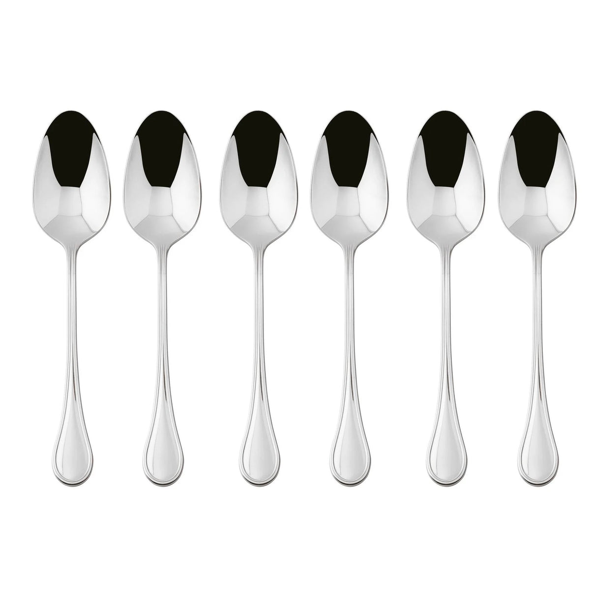 Set 6 cucchiaini caffè Royal Sambonet acciaio inox 18/10 lucido