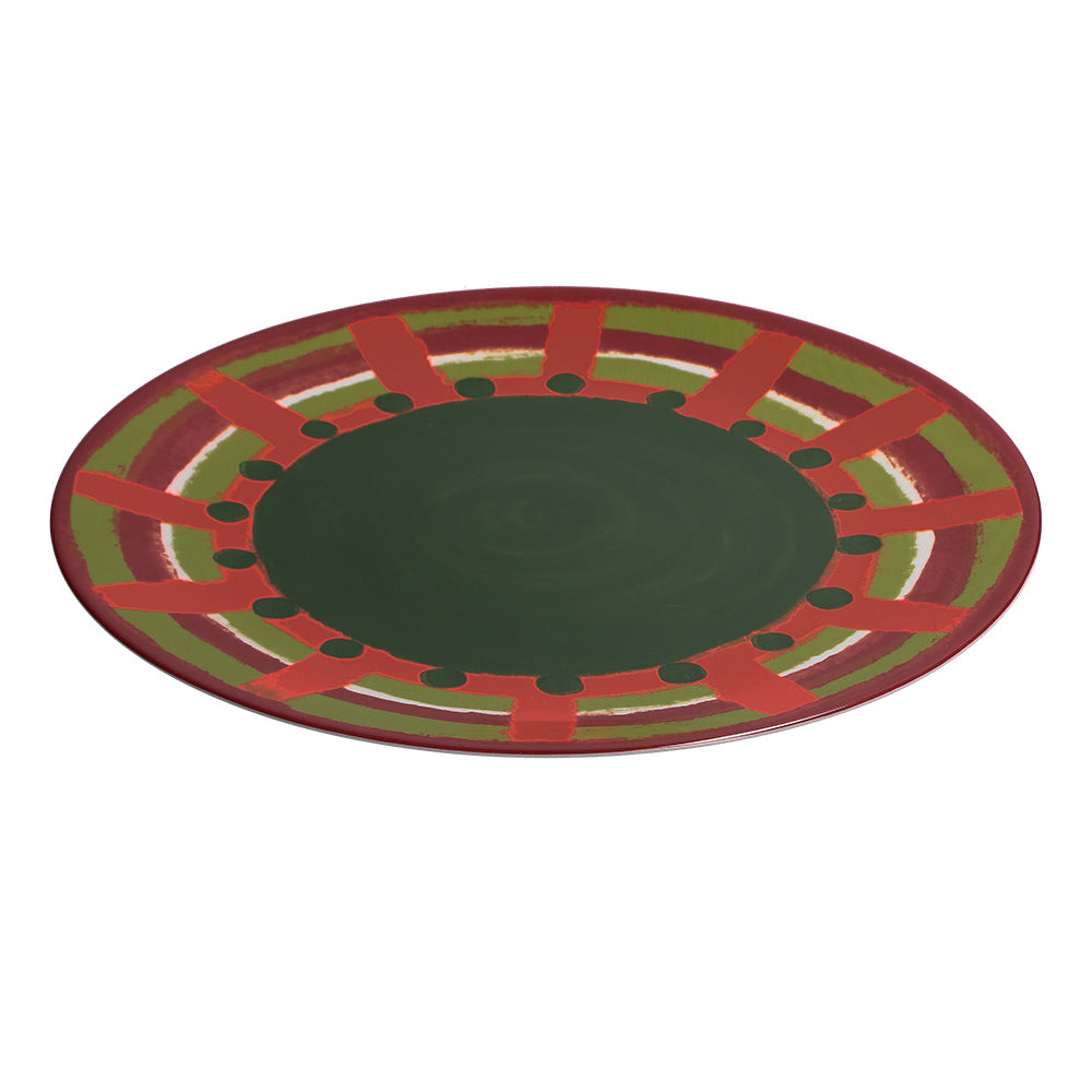 ROSE & TULIPANI - Cozy Cottage Vassoio Rotondo di Natale 31cm Porcellana