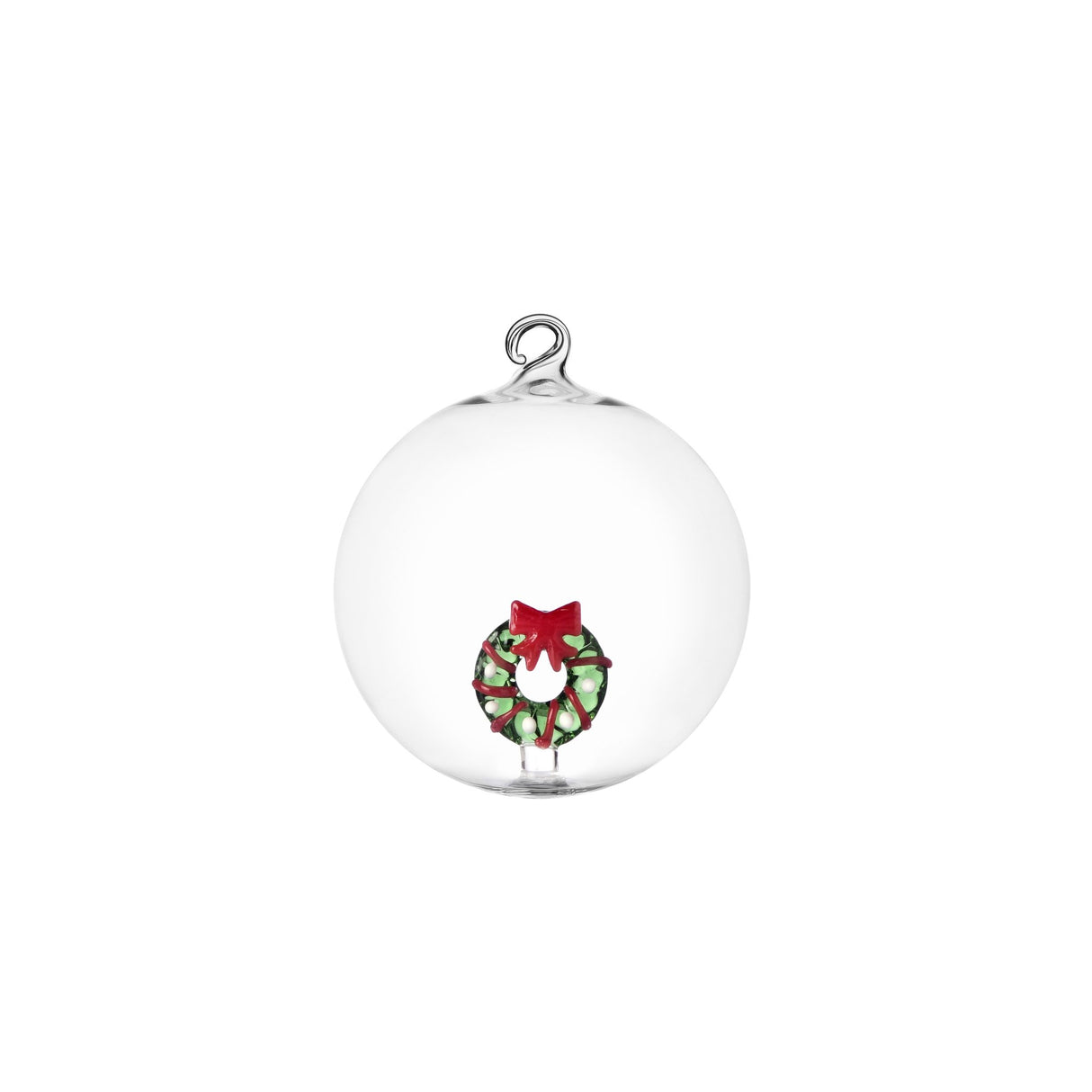 ICHENDORF Christmas Tales Pallina di Natale Ghirlanda Natalizia 8cm Vetro Borosilicato