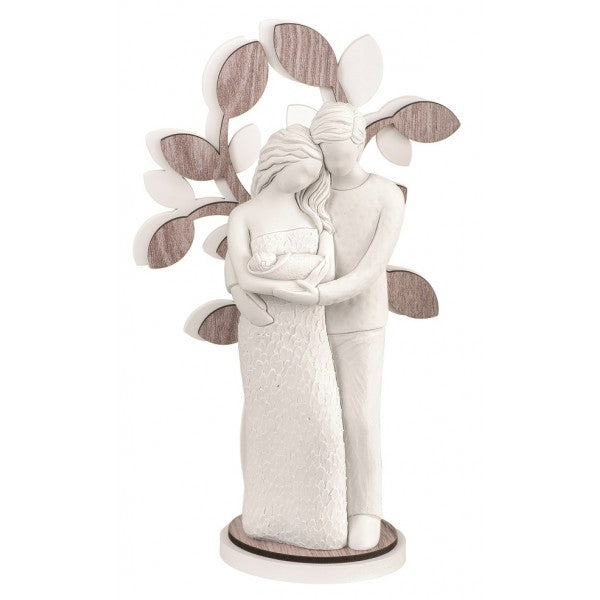 BONGELLI PREZIOSI Coppia Maternità Figura Famiglia Albero della Vita 17cm