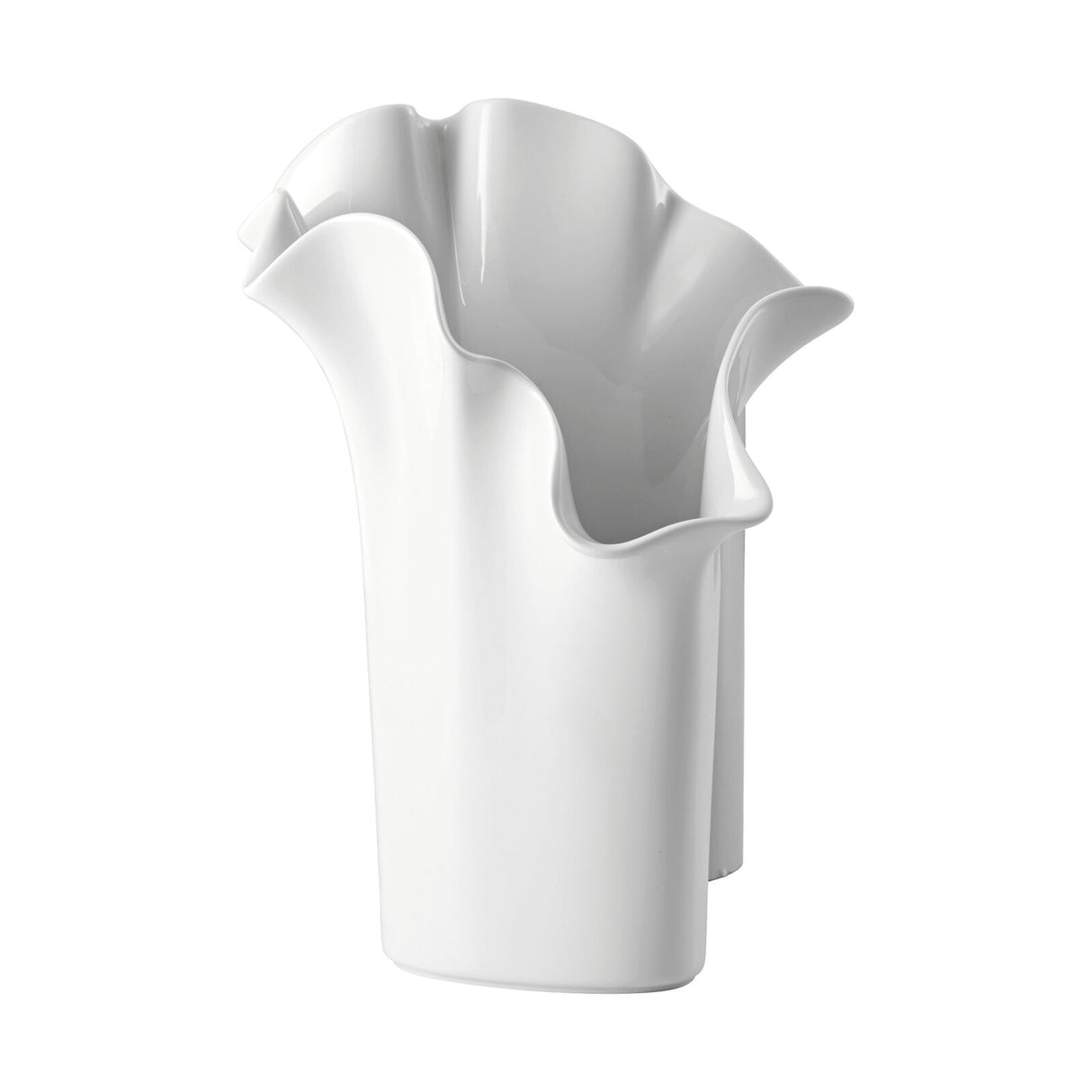 ROSENTHAL Asym Vaso da Fiori 30cm Bianco Porcellana