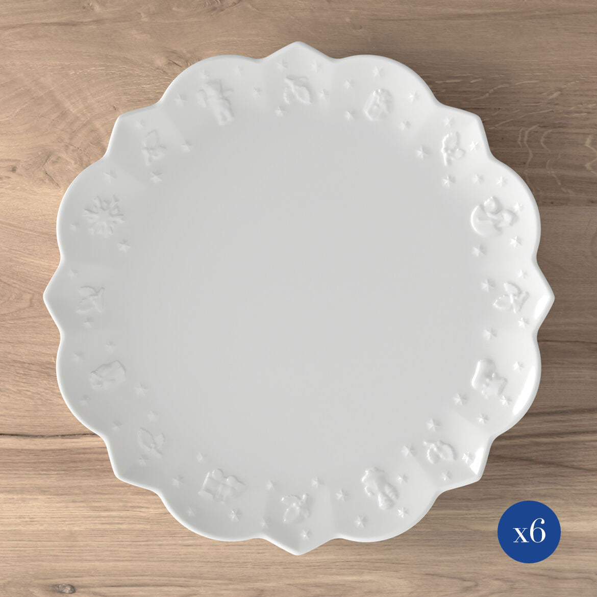 VILLEROY & BOCH Toy's Delight Royal Classic Piatto Piano Set 6 Pezzi 29,5cm Porcellana